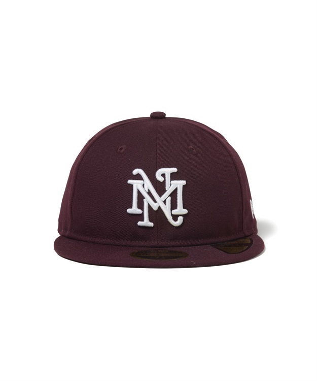EMBLEM NEWERA CAP RC59FIFTY(MAROON-7.1/4(57.7cm))