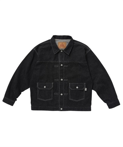 DENIM TRACKER JK(BLACK DENIM-38(M))