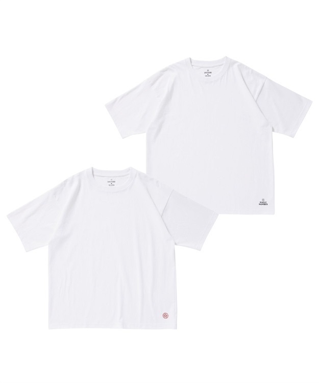 COTTON 2PAC T-SHIRT(WHITE SET-L)