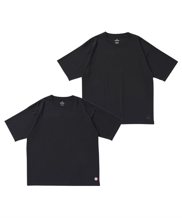 COTTON 2PAC T-SHIRT(BLACK SET-M)