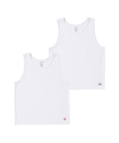 COTTON 2PAC TANKTOP(WHITE SET-M)