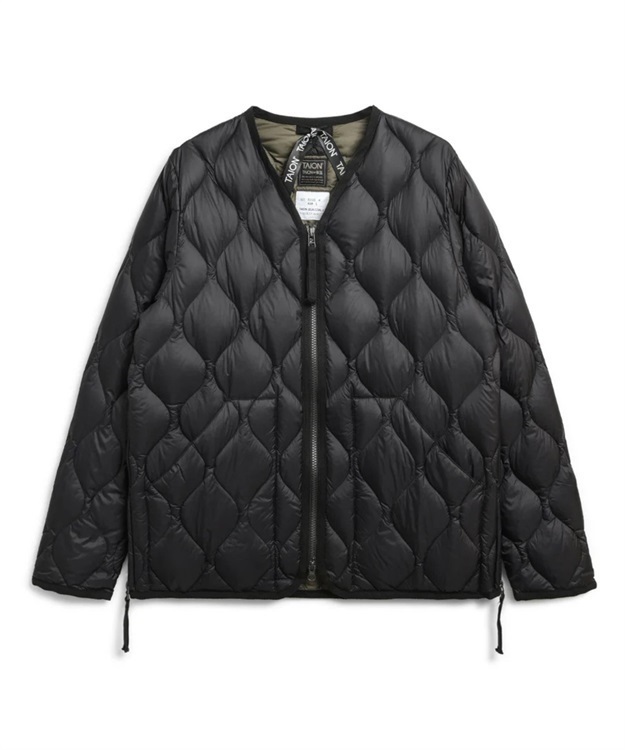 MILITARY V NECK W-ZIP DOWN JKT （SOFT SHELL）(BLACK-M)