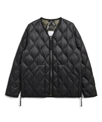 MILITARY V NECK W-ZIP DOWN JKT （SOFT SHELL）(BLACK-M)