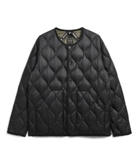 MILITARY CREW NECK DOWN JKT（SOFT SHELL）(BLACK-M)