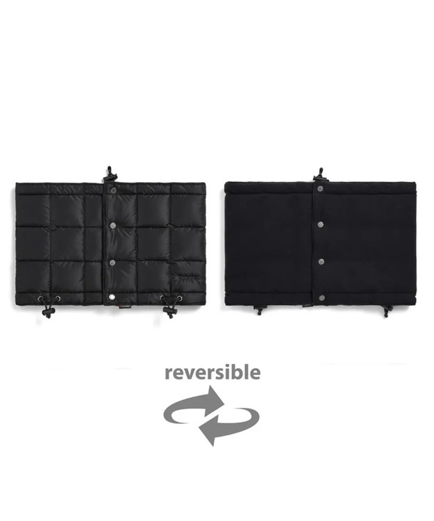 MOUNTAIN R/S LIGHT DOWN×POLARTEC NECK WARMER（900FP）(BLACK-ONESIZE)