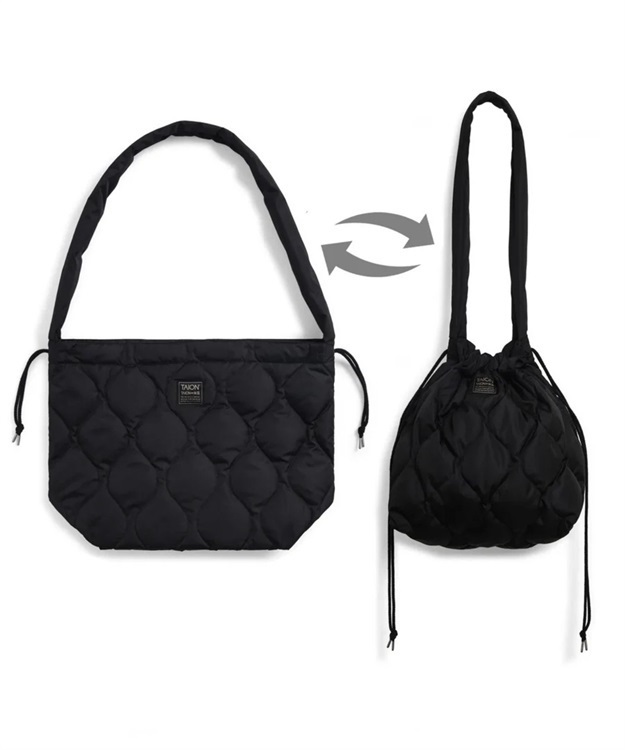 MILITARY DOWN SHOULDER BAG(BLACK-O/S)