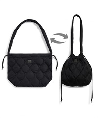 MILITARY DOWN SHOULDER BAG(BLACK-O/S)