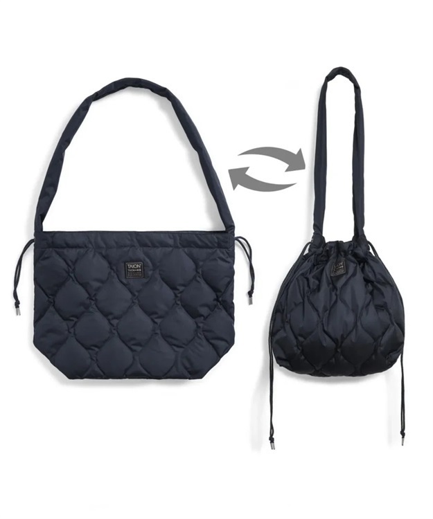 MILITARY DOWN SHOULDER BAG(NAVY-O/S)
