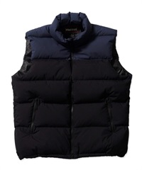 Down Sweater Vest(BLACK×NAVY-M)