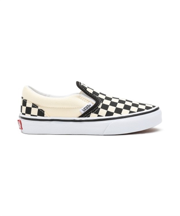 CLASSIC SLIP-ON((CHECKERBOARD) BLACK/WHT-17.5)